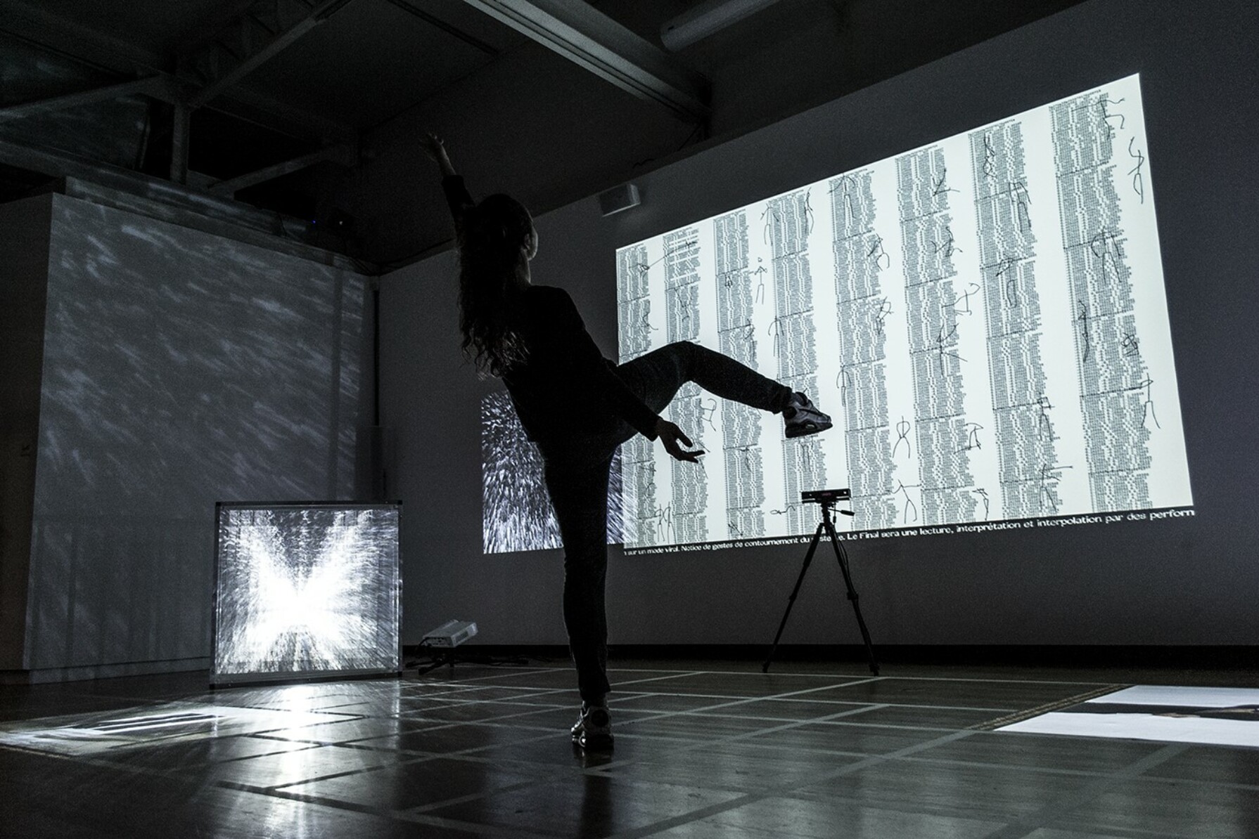 Interactive installations with live performance