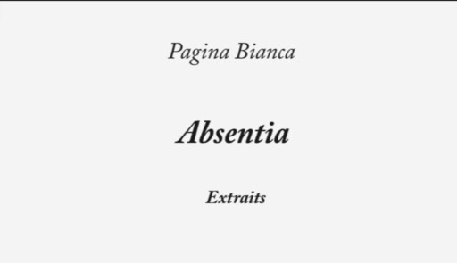 Miniature de la vidéo Absentia
