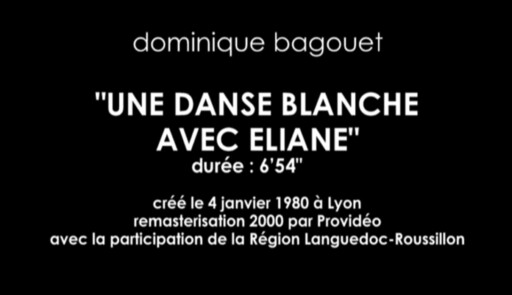 Miniature de la vidéo Une danse blanche avec Eliane (1980)