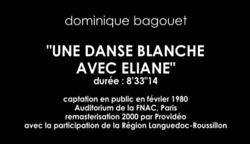 Miniature de la vidéo Une danse blanche avec Eliane (1980)