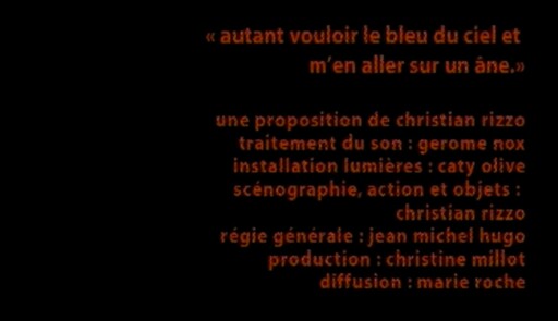 Miniature de la vidéo autant vouloir le bleu du ciel et m’en aller sur un âne