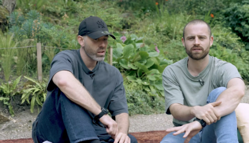 Les artistes en résidence, Chris West et Gaël Grzeskowiak